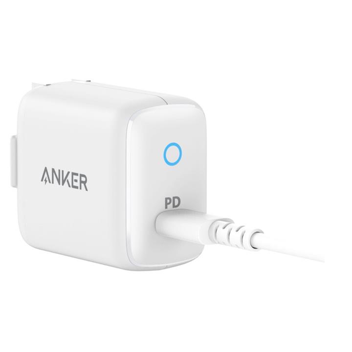 شارژر دیواری انکر مدل Power Port PD 1 B2019LD1 18W به همراه کابل USB-C به Lightning Anker Power Port PD 1 B2019LD1 18W With USB C to Lightning Cable Wall Charger